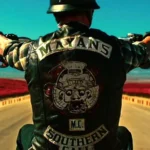 Angel Reyes Mayans Southern Cali M.C Season 05 Leather Vest Back